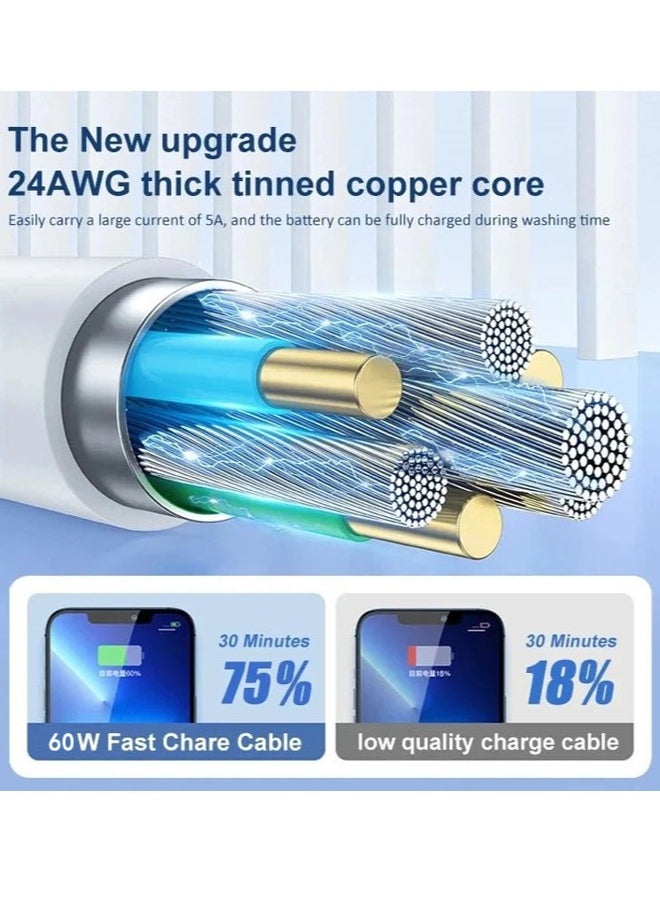 رياكلاود - كابل الناقل التسلسلي العام جيم 60W ، USB - C إلى كابل الناقل التسلسلي العام 1 متر ، ينطبق على اي فون 15 ، ماك بوك برو 2020 ، باد برو 2020 ، التبديل ، سامسونج غالاكسي S20 زائد S9 S8 زائد ، بيكسل ، كمبيوتر محمول ، الخ . - Image 1