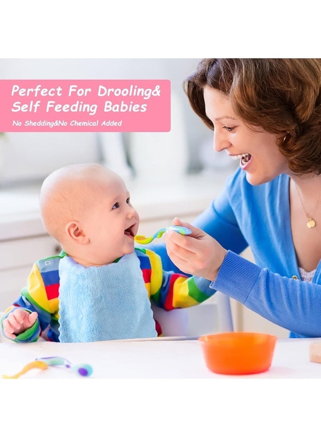 Orighty Baby Washcloths 24-Pack (7''x9''), Microfiber Coral Fleece Baby Towels, Super Soft and Absorbent Wash Cloths for Newborns, Infants and Toddlers, Gentle on Delicate Skin for Face Hands and Body - Image 4