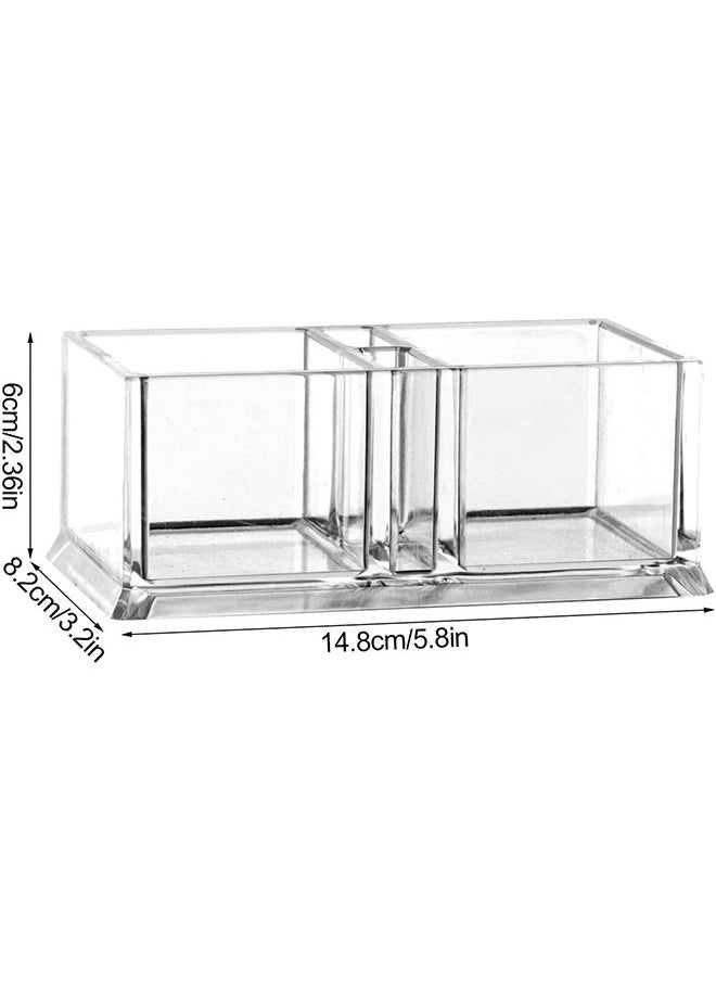 HY Tea Bag Organizer Storage Box, Clear Acrylic Two Lattices Tea Bags Holder Coffee Sugar Bag Case, Guest Room Storage Boxes, Tea Storage Chest Case, Tea Bag Sorter for Any Home Restaurant Office  - Image 5
