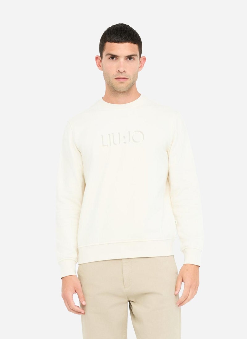 Liu Jo Cotton sweatshirt with logo - Image 1