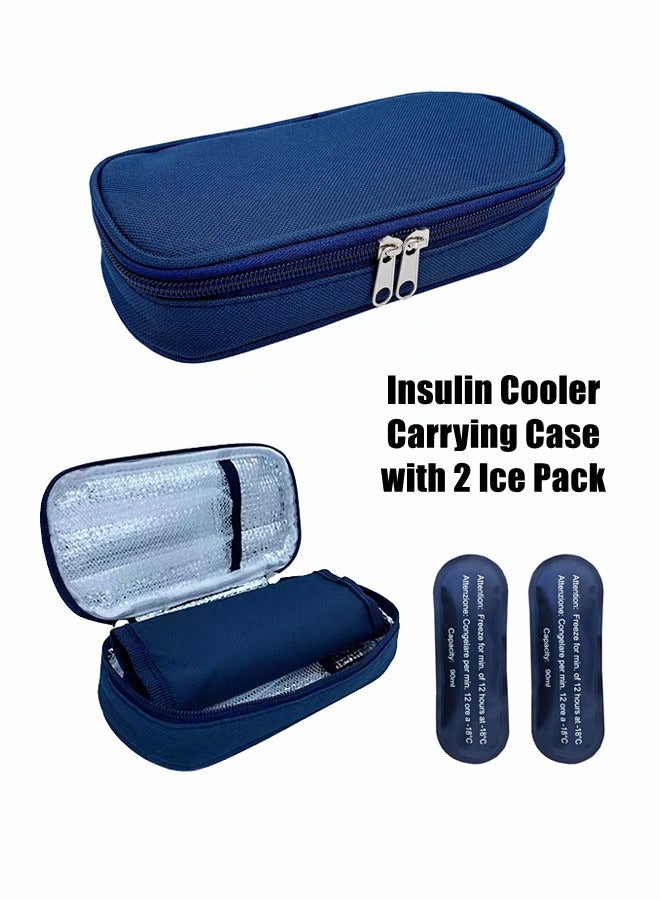 Insulin Cooler Travel Carrying Case with 2 Ice Pack - Image 1
