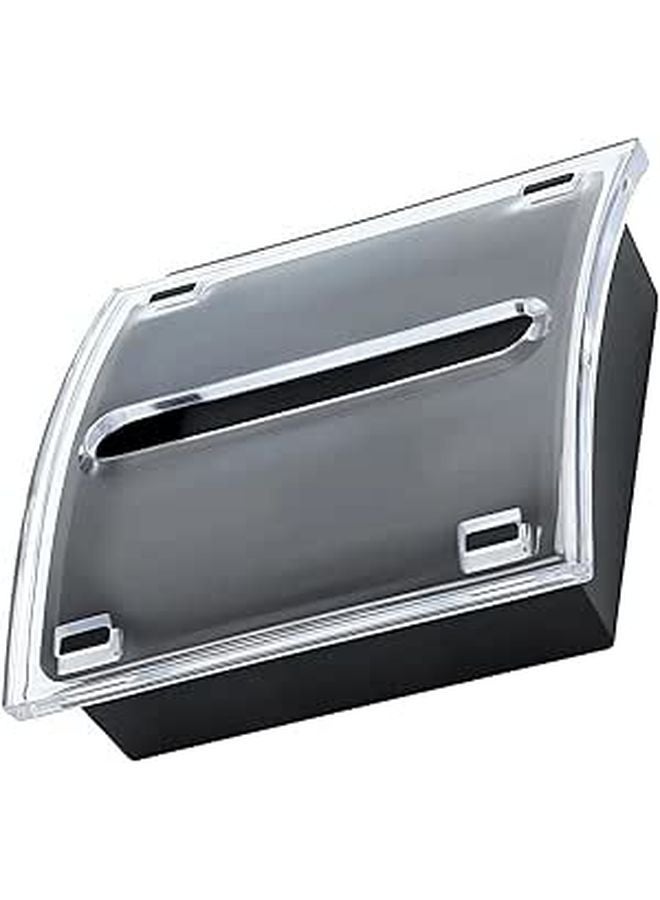 Pull Out Sticky Note Holder Desk Organizer Slip Design Compact Portable Black - Image 1