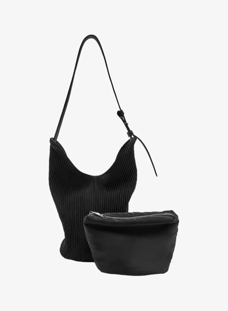 PARFOIS Nylon Shoulder Bag With Inner Pouch
