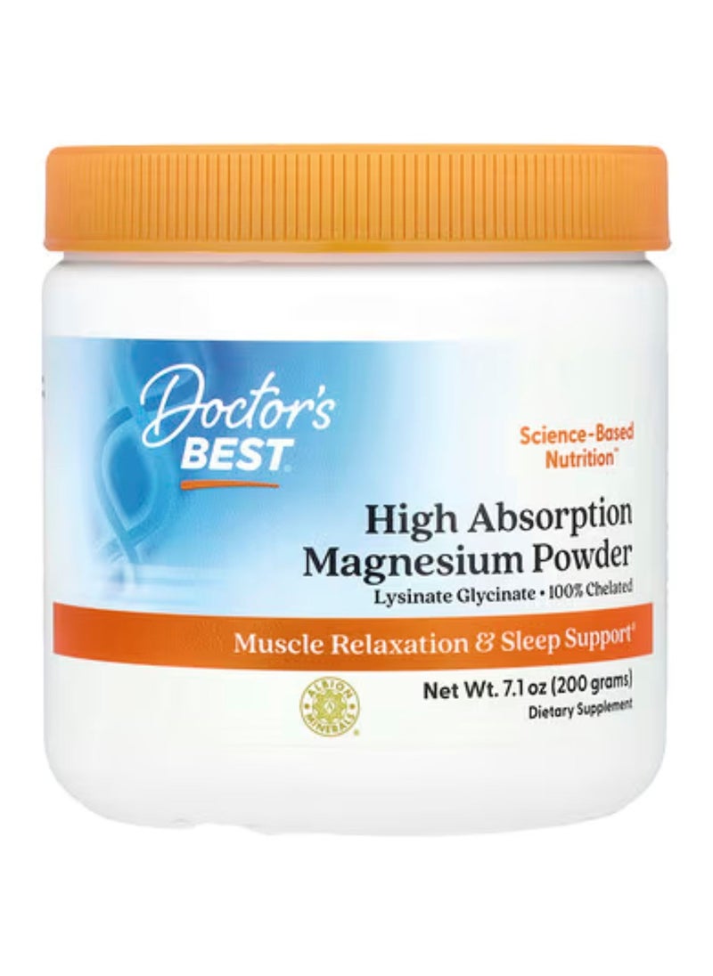 Doctor's BEST Doctor's Best, High Absorption Magnesium Powder, 7.1 oz (200 g)  - Image 1