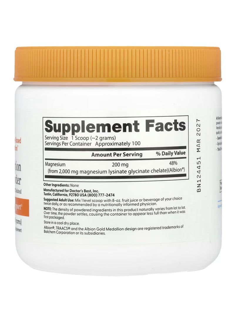 Doctor's BEST Doctor's Best, High Absorption Magnesium Powder, 7.1 oz (200 g)  - Image 2
