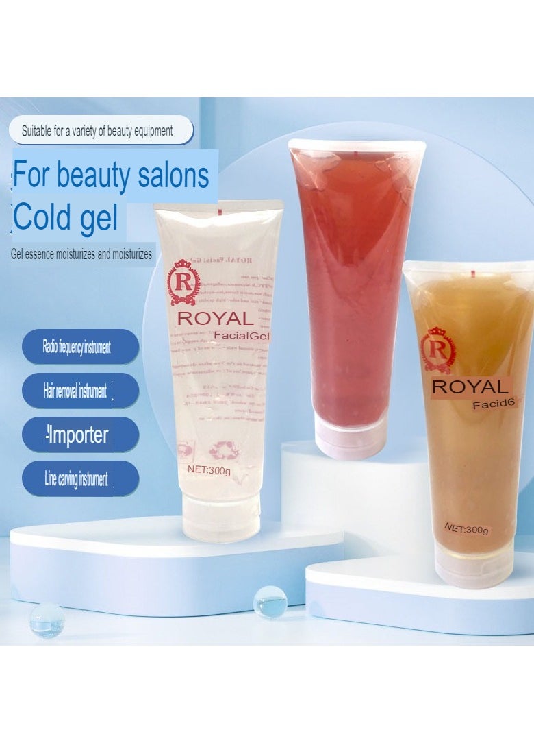 Royal - جل تجديد البشرة، جل الموجات فوق الصوتية لجهاز التجويف 40 كيلو، جل موصل للترددات الراديوية لجهاز حرق الدهون RF وأجهزة إنقاص الوزن الأخرى، (300 جرام أبيض) - Image 1