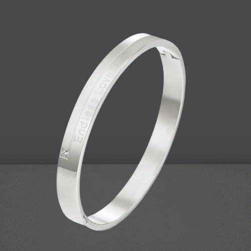 MEENAZ Bracelet for Men brother boyfriend gents Fashion Silver Bracelet for Boys Stainless Steel stylish hand cuff Silver Kada for men Cuff accessories golden mens Bracelets open kada adjustable 604 - Image 3