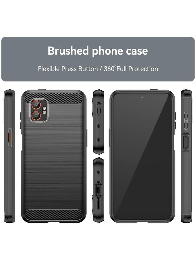 اس-توب جراب لهاتف Samsung Galaxy Xcover 7 Pro مصنوع من ألياف الكربون المصقولة ومصنوع من مادة TPU - Image 2