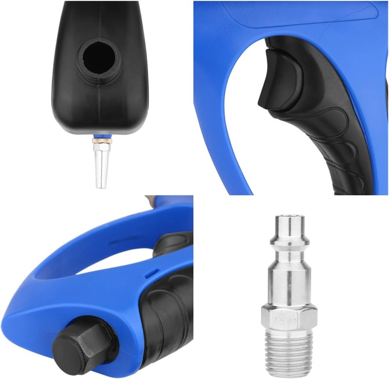 Pressure Spray Gun, Anti-Rust Portable Gravity Sandblaster Handheld Pneumatic Sand Blasting Machine Glass Tombstone Sprayer Sandblasting Machine DIY - Image 4
