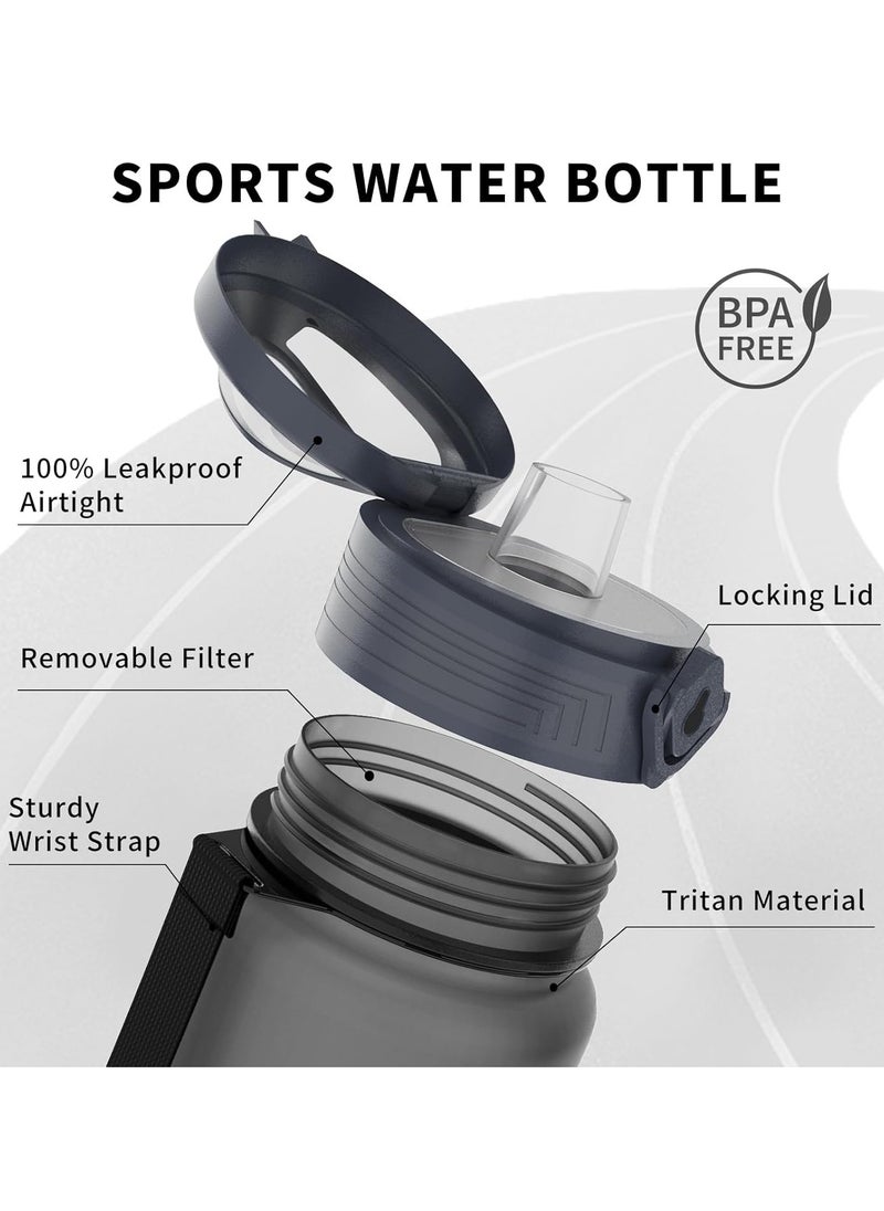 KANGZYUAN - 2.2L Sports Water Bottle, Protein Shaker, Tritan Material, BPA-Free , Large Capacity Daily Drinks Jug for Gym - Image 1