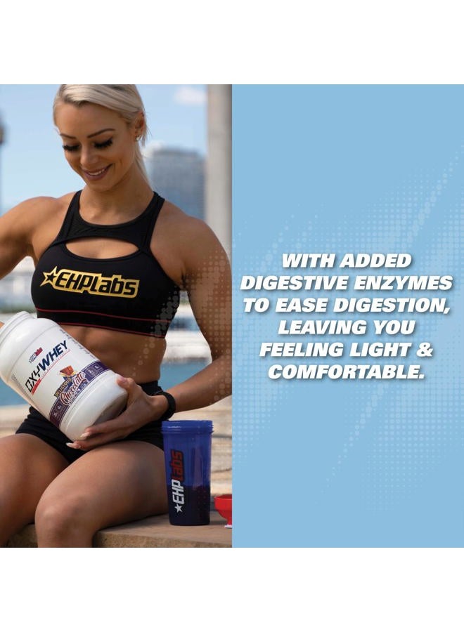 EHP Labs OxyWhey Whey Protein Isolate – 25g High Protein, Low Carb, Sugar Free Meal Replacement – Lean Whey Powder for Muscle Recovery – Non-GMO, Gluten Free – 25 Serves – Vanilla Ice Cream - Image 4