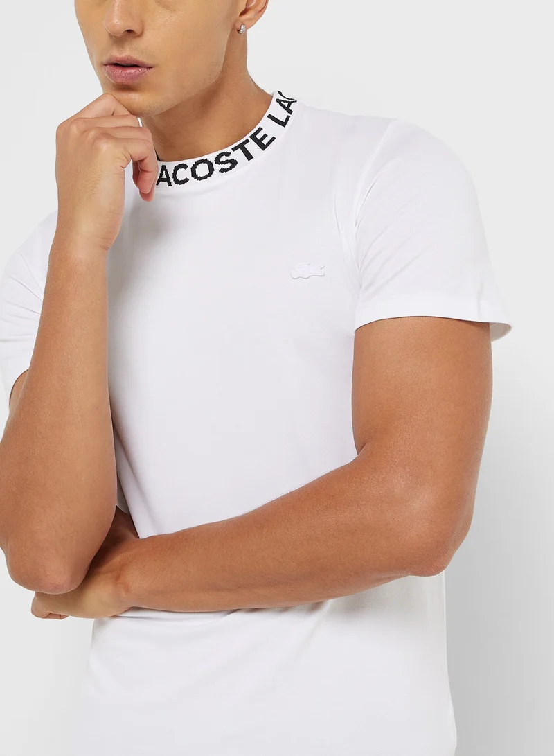 LACOSTE  Essential Crew Neck T-Shirt for Men | Best Price UAE