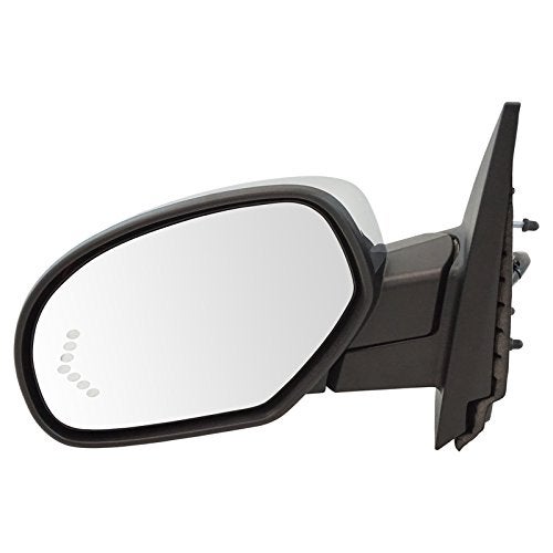 TRQ Left Mirror Drivers Side Compatible with 07-13 Chevrolet GMC GM1320499 - Image 1
