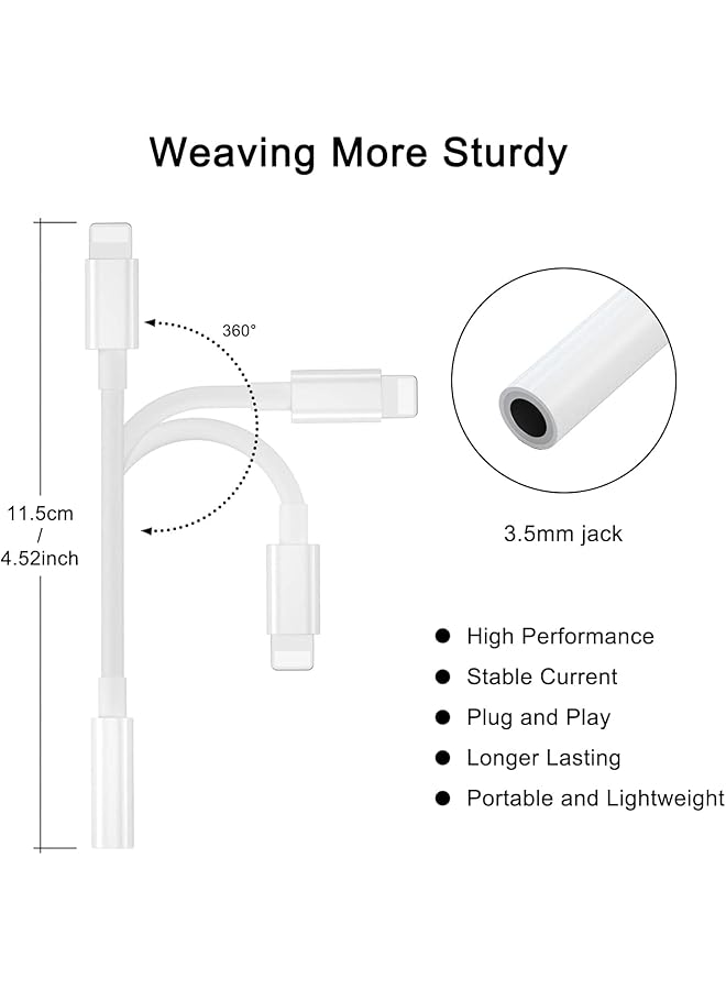 إيروريكس محول مقبس سماعة رأس مقاس 3.5 مم لهاتف Iphone 13 12 11 11 Pro Xr Xs X 8 7 Ipad Ipod - Image 4