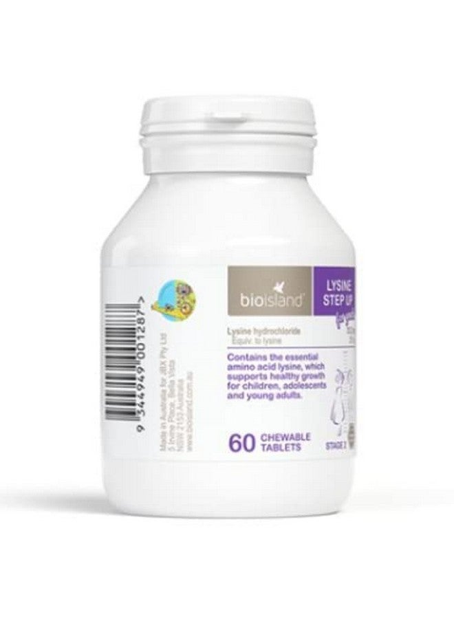 Bio Island Lysine Step Up For Youth 60 Chewable Tablets (Australia Import) - Image 4