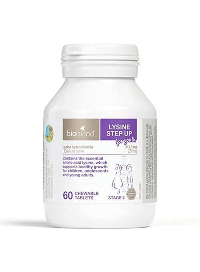 Bio Island Lysine Step Up For Youth 60 Chewable Tablets (Australia Import) - Image 3