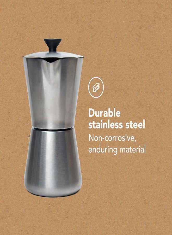 MiiR New Standard Moka Pot, 10oz - Durable Stainless Steel Coffee Maker for Rich Espresso Strength Brew - Image 3