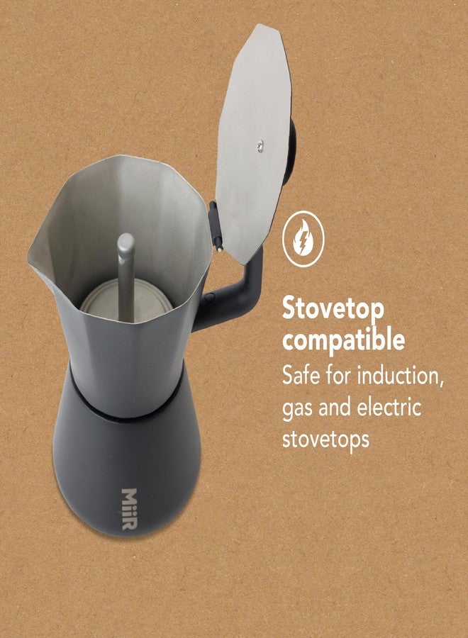 MiiR New Standard Moka Pot, 10oz - Durable Stainless Steel Coffee Maker for Rich Espresso Strength Brew - Image 4