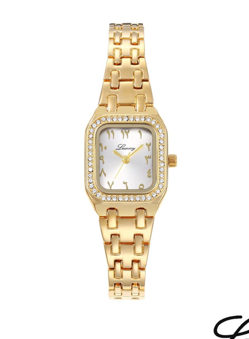 لكجر ساعة يد نسائية ضد الماء عصرية و حديثة وبجودة عالية - أرقام عربية