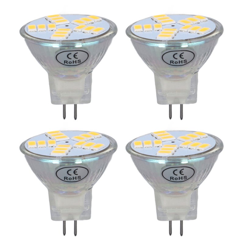 4Pcs MR11 LED Bulb 5W 500lm Bulb Replacement with 15 Beads Double Pin Base for Spotlight Landscape LampWarm White - Image 4