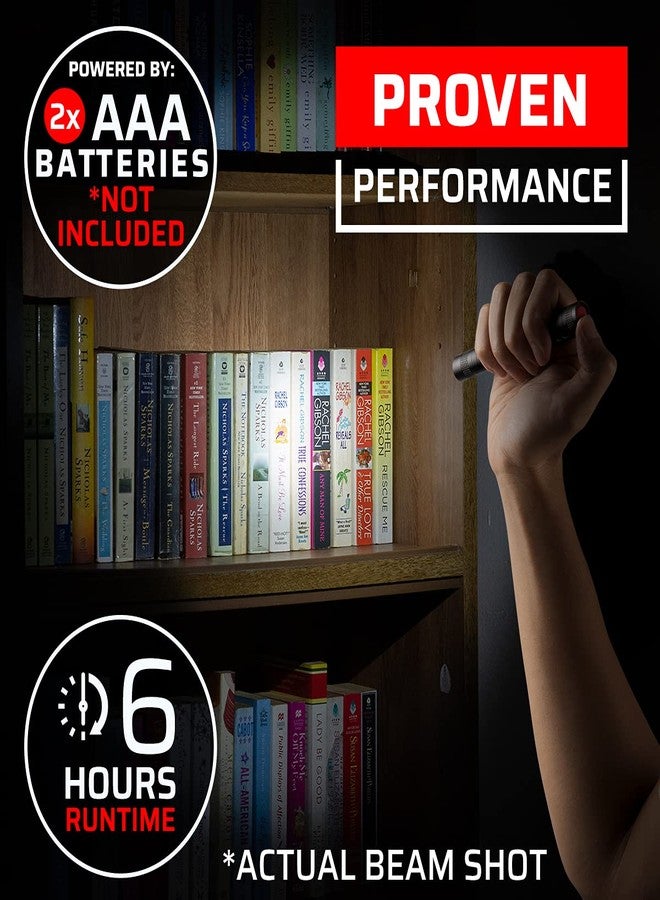 GearLight S100 LED Pocket Pen Light- 2 Small, Compact Flashlights with Clip for Tight Spaces, Police Inspection, Nurses & Medical Use - White Light - 2 Pack, (S100 Pen Light) - Image 5