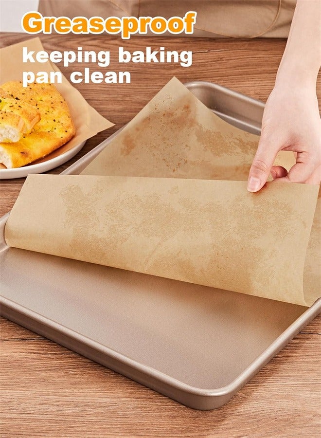 Baking Silicone Oil Paper, 100pcs Double Sided High Temperature Resistant Non-stick Barbecue Paper, Food Pad Paper Cooking Paper Suitable for Baking Biscuits, Bread Cup Cakes, Air Fryer Steaming - Image 4