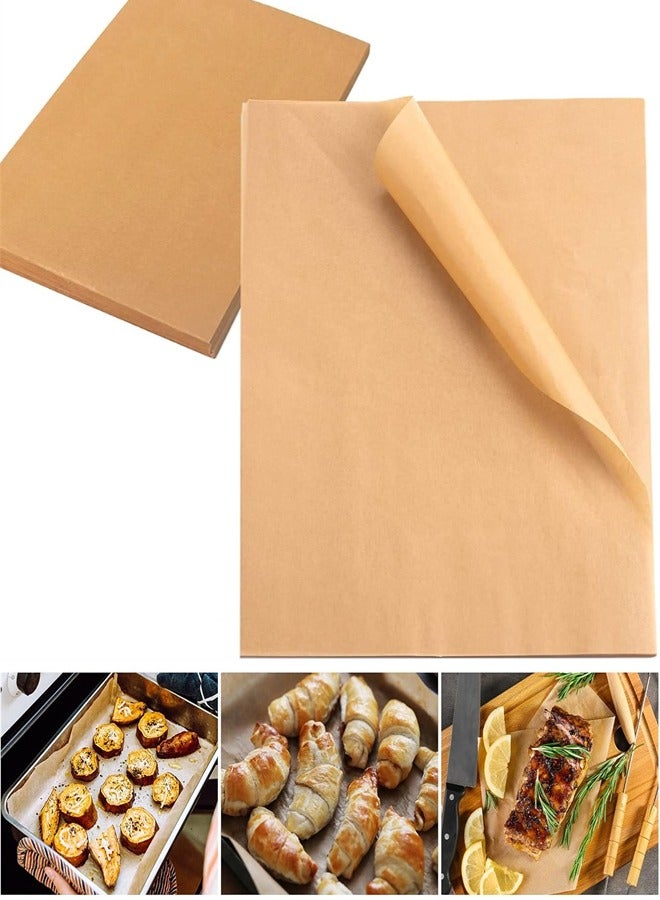 Baking Silicone Oil Paper, 100pcs Double Sided High Temperature Resistant Non-stick Barbecue Paper, Food Pad Paper Cooking Paper Suitable for Baking Biscuits, Bread Cup Cakes, Air Fryer Steaming - Image 1