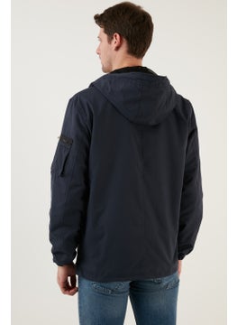 Buratti Hooded Zippered Pocket Coat Men's Coat 571232  - Image 5