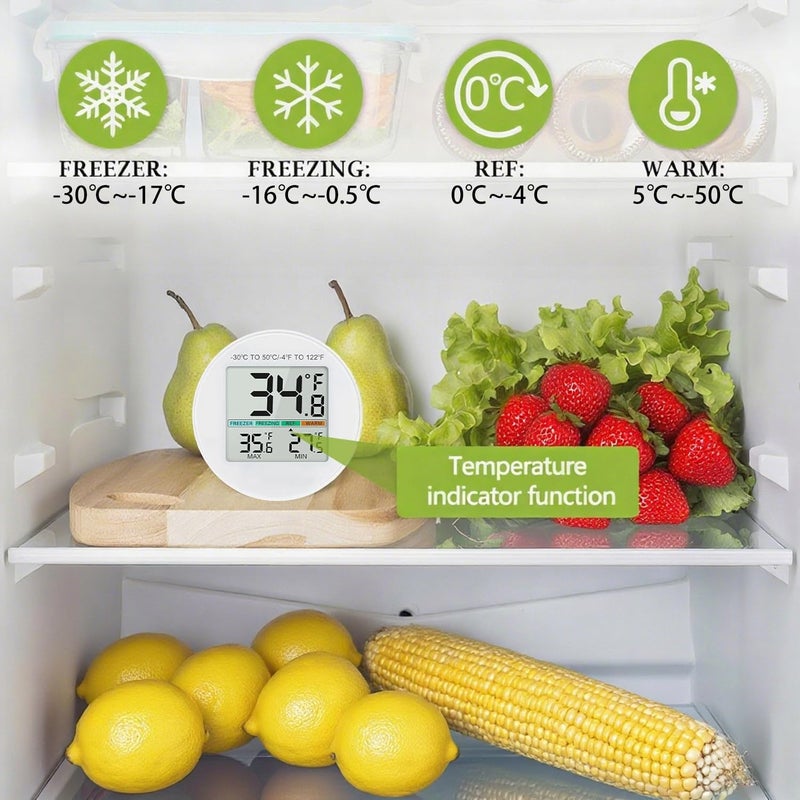 Funito Small Digital Refrigerator Thermometer 3 Pack - Image 2