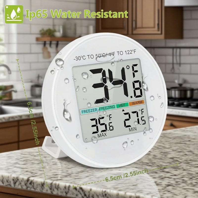 Funito Small Digital Refrigerator Thermometer 3 Pack - Image 5