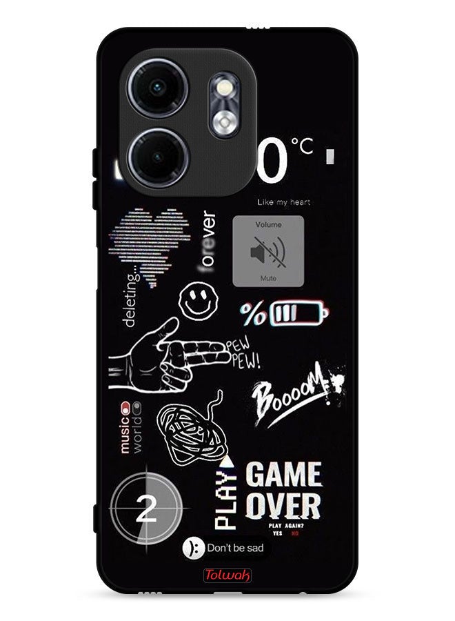 Tolwak Infinix Smart 9 4G Protective Case Cover Game Over Pew Pew - Image 1
