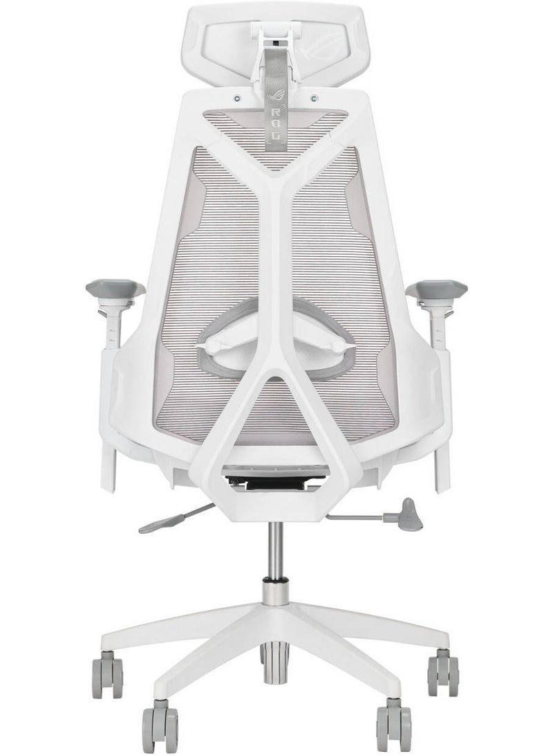 ASUS ROG Destrier Core Ergonomic Gaming Chair, Breathable Mesh Design, Adjustable Headrest & Lumbar Support, 3D Armrests, 90°–125° Recline, Seat Depth Adjustment, Heavy-Duty Base, 136kg Capacity, White | 90GC01P0-MSG060 - Image 4
