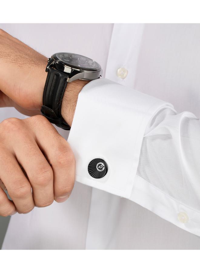 POLICE RADIANT LOGO CUFFLINKS - Image 5