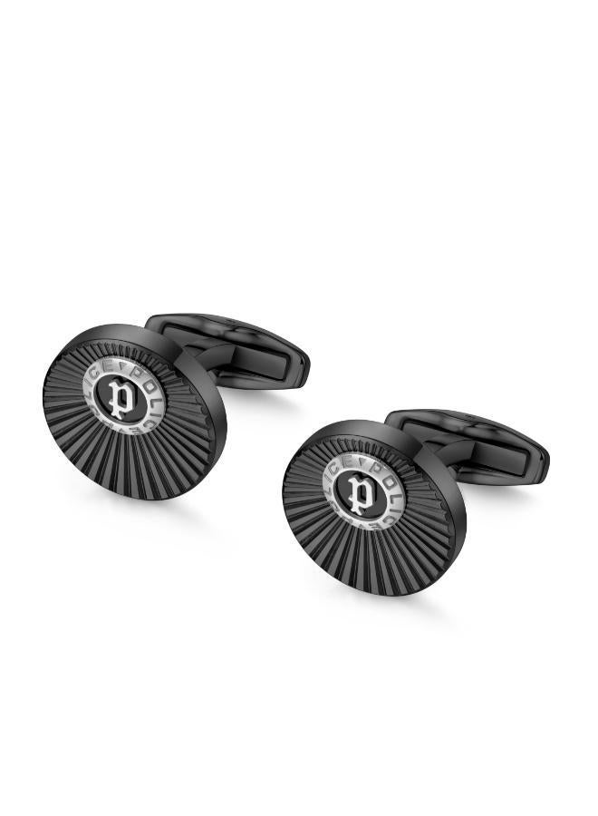 POLICE RADIANT LOGO CUFFLINKS - Image 3