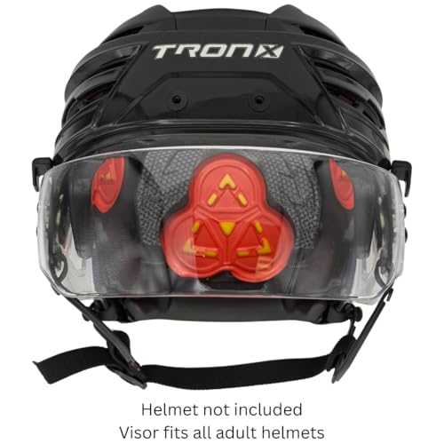 TronX S40 Vented-Cut Hockey Helmet Clear Visor (Anti-Scratch/Anti-Fog) CE Certified - Image 4