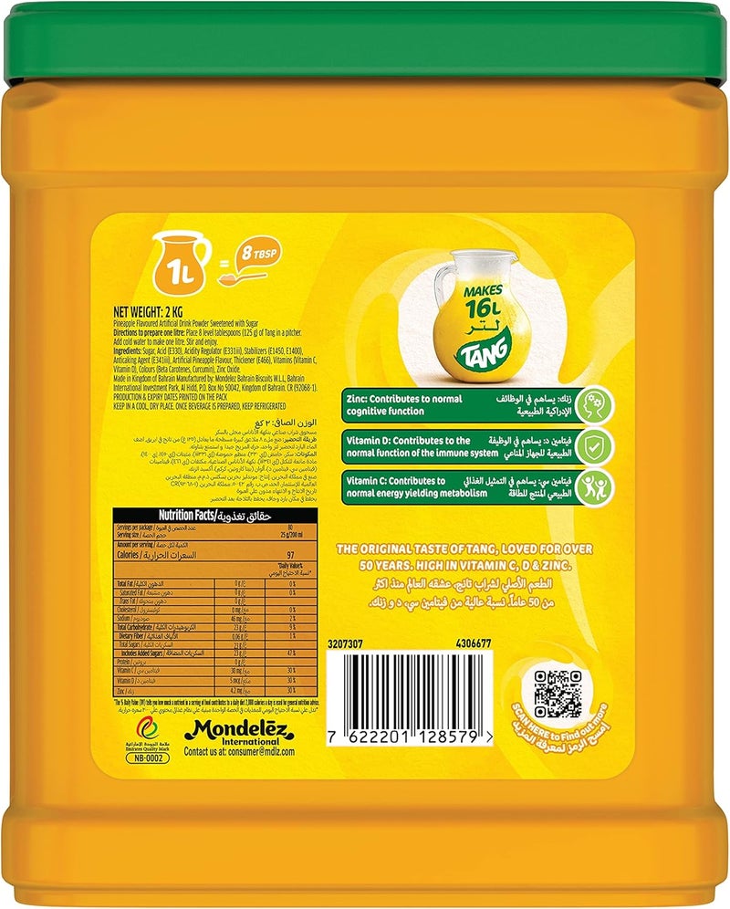 Tang Pineapple Flavoured Juice Powder, 2 kg - Image 2