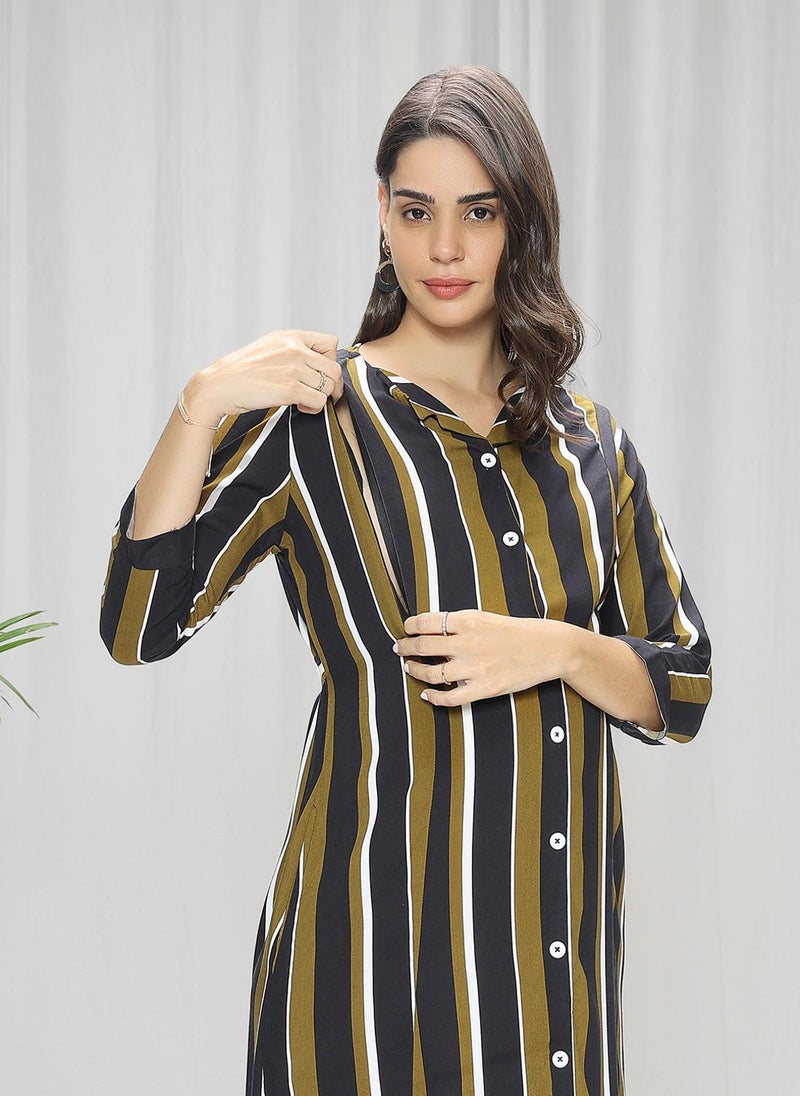 تامي ملابس رايون نسائية للأمومة والرضاعة قبل الحمل وبعده - Image 5