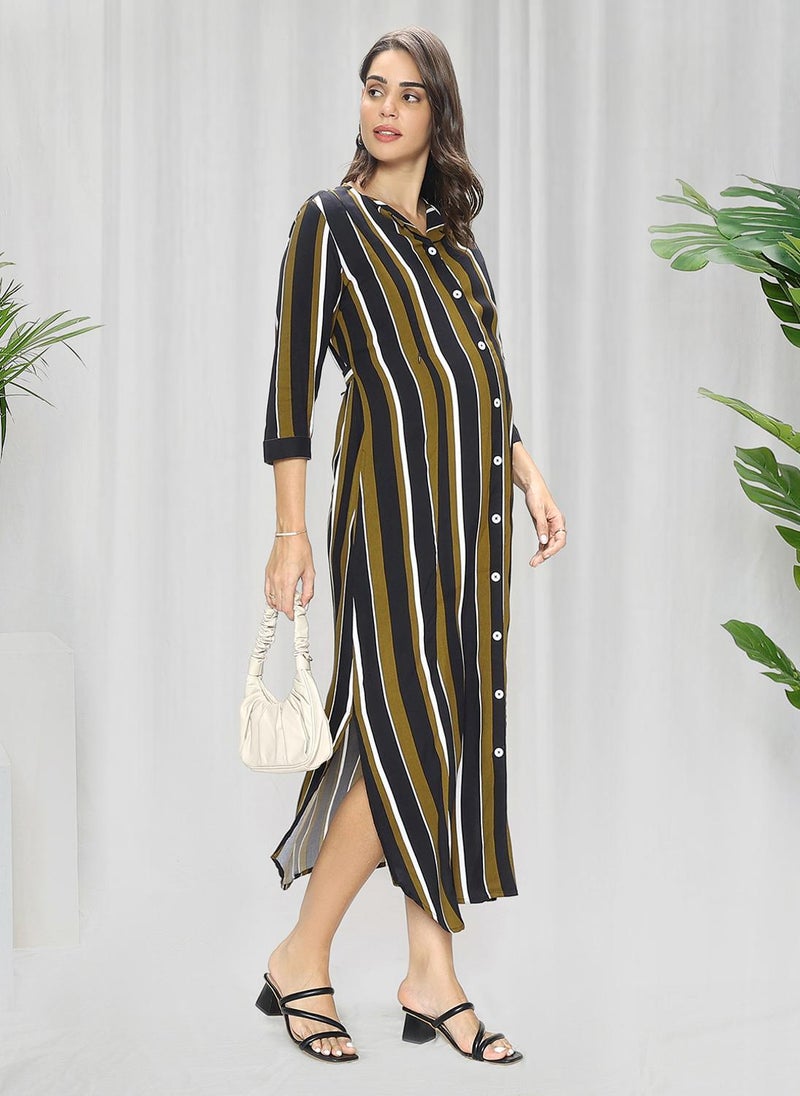 تامي ملابس رايون نسائية للأمومة والرضاعة قبل الحمل وبعده - Image 3