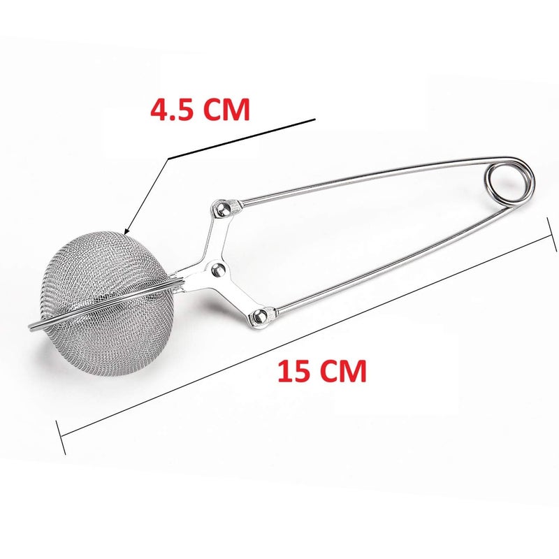 Muzztech Stainless Steel Strainer Metal Handle Tea Infuser Mesh Strainer Ball Kitchen Gadget Coffee Tea Bag Spice Filter (Pack of 2) - Image 2