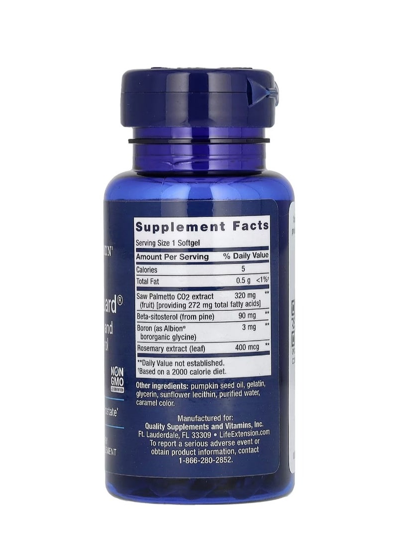 لايف إكستنشن - PalmettoGuard، Saw Palmetto، وبيتا سيتوستيرول، 30 كبسولة هلامية - Image 1