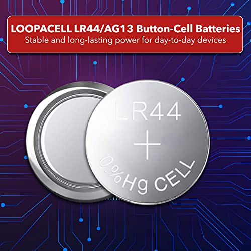 Loopacell 100 Pack LOOPACELL LR44 AG13 357 L1154 A76 Button-Cell Batteries - Image 2