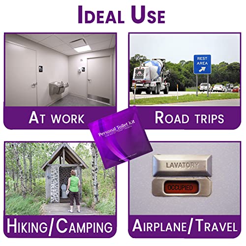 pH Advantage Personal Toilet Kit To Go – 10 Pack (Purple) - Image 3