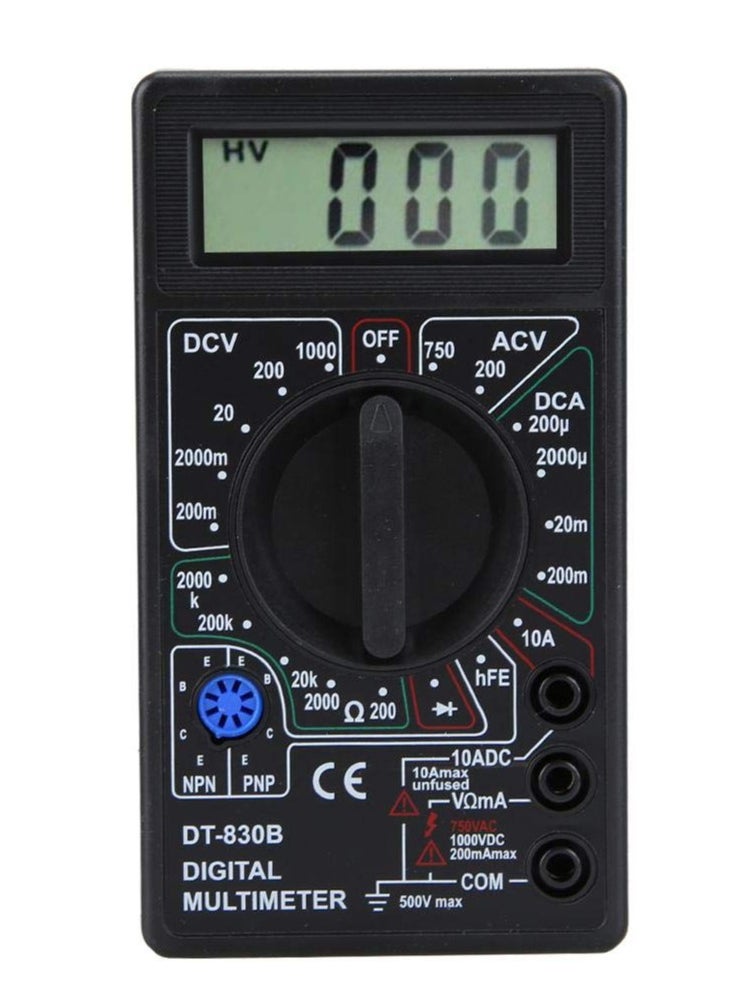 Digital Multimeter LCD 1000V DC/750V AC Voltage, 10A DC Current, Electric Testing Tool