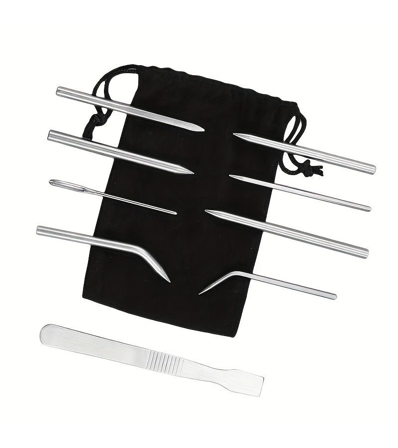 Paracord Stitching Set 6pcs Stainless Steel Needles Bracelet Maker Tool Kit - Image 1