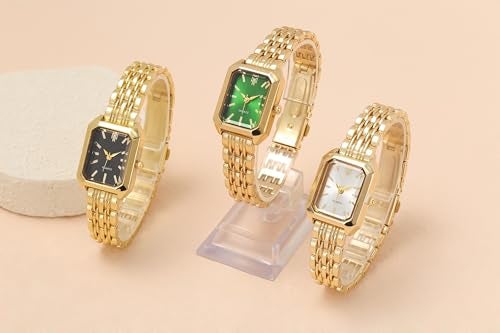 Top Plaza Watch for Women Men Casual Simple Bracelet Watches(Gold-White Dial) - Image 5