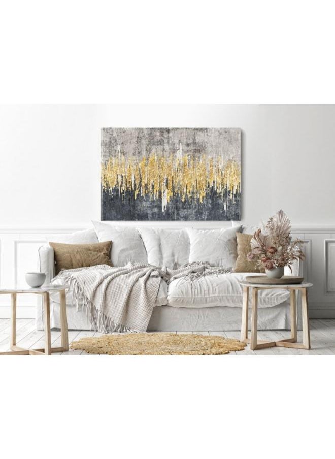 Home Gallery Home Gallery abstract art gold watercolor Printed canvas wall art  - Image 3