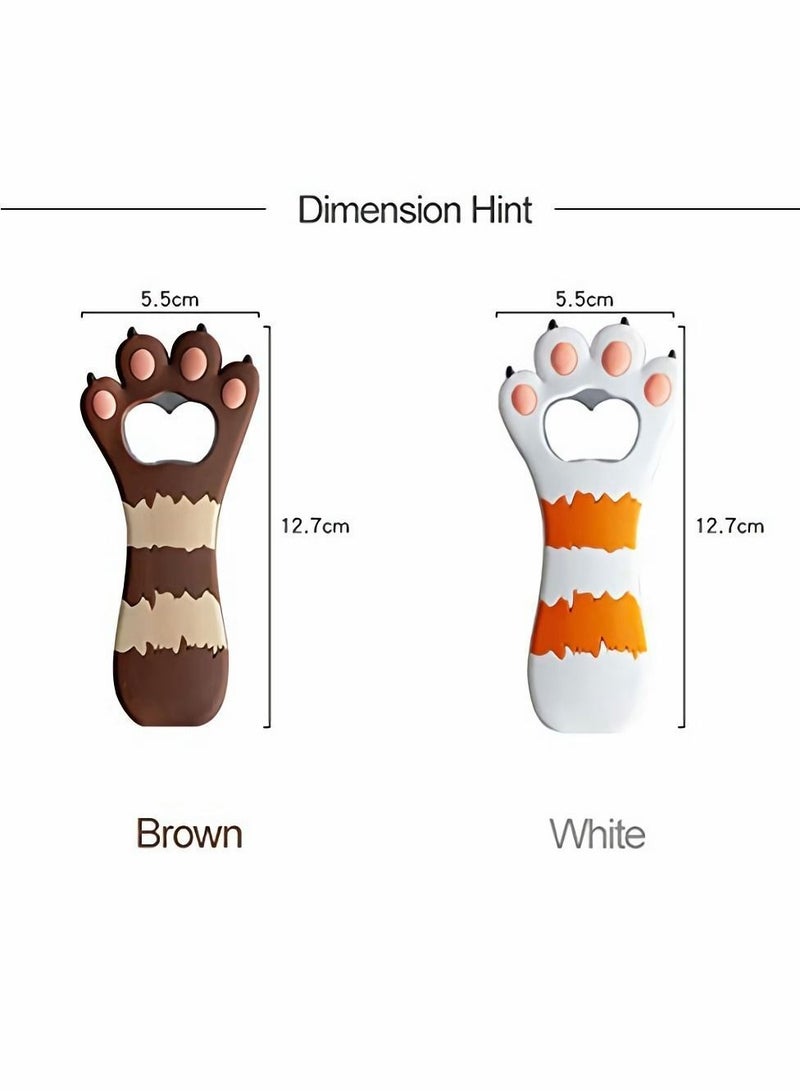 Y&D Cat Claw Bottle Opener, Silicone Material with Magnetic Paw Opener Personalized Home Kitchen Decoration (2Pcs)  - Image 5