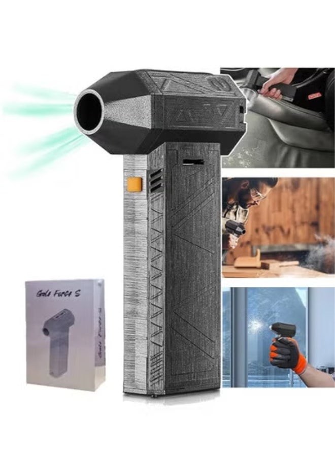 Bukela Mini Jet Dry Blower, 130000 RPM Portable Mini Jet Blower, Super Jet Fan Adjustable Speeds and Rechargeable, Cordless Jet Blower Car Dryer with Large Battery, and Type-C Fast Charging - Image 1