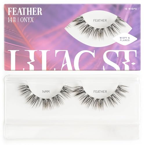 Lilac St. Lilac St Feather Natural Faux Eyelash Clusters 14mm Cat Eye Look DIY Lash Extension Wisps Lightweight Lifelike Lasts 10 Days Cruelty Free Vegan Women Founded 10 Lashes - Image 2