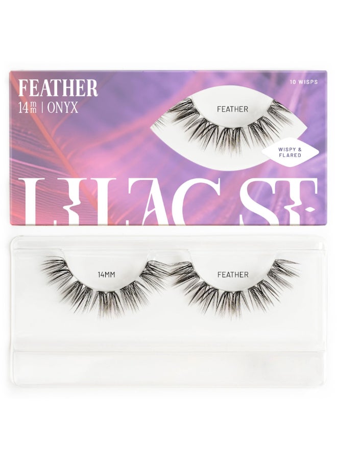 Lilac St. Lilac St Feather Natural Faux Eyelash Clusters 14mm Cat Eye Look DIY Lash Extension Wisps Lightweight Lifelike Lasts 10 Days Cruelty Free Vegan Women Founded 10 Lashes - Image 3